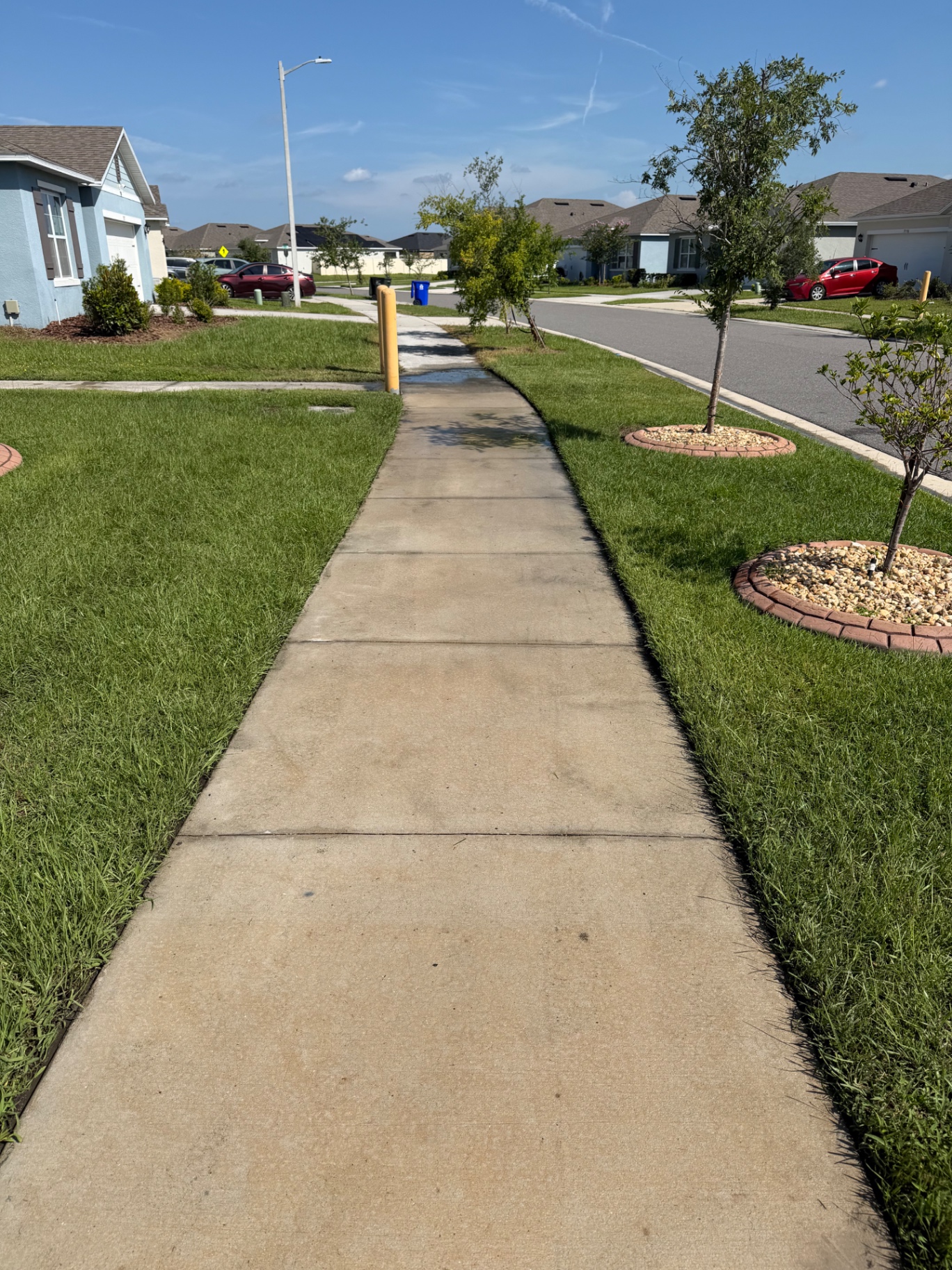 After — sidewalk pressure washing in Lakeland, FL